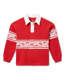 Junk Food Clothing Junk Food Clothing Unisex Kids Nfl Kansas City Chiefs Rugby Long Sleeve Tee