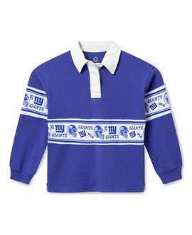 Junk Food Clothing Junk Food Clothing Unisex Kids Nfl New York Giants Rugby Long Sleeve Tee
