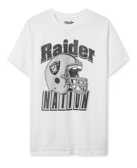 Junk Food Clothing Junk Food Clothing Unisex Las Vegas Raiders Throwback Helmet Tee