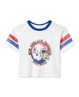 Junk Food Clothing Junk Food Clothing Unisex New England Patriots Striped Ringer Tee