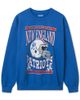 Junk Food Clothing Junk Food Clothing Unisex New York Giants Helmet Flea Market Crew Fleece Sweatshirt - 1