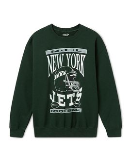 Junk Food Clothing Junk Food Clothing Unisex New York Jets Helmet Flea Market Crew Fleece