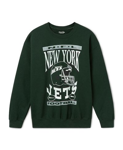Junk Food Clothing Junk Food Clothing Unisex New York Jets Helmet Flea Market Crew Fleece