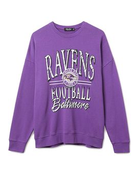 Junk Food Clothing Junk Food Clothing Unisex Nfl Baltimore Ravens Lateral Crew Fleece