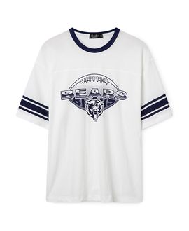 Junk Food Clothing Junk Food Clothing Unisex Nfl Chicago Bears Oversized Striped Ringer Tee
