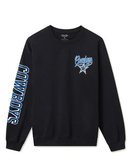 Junk Food Clothing Junk Food Clothing Unisex Nfl Dallas Cowboys Glitter Flea Market Crew Fleece