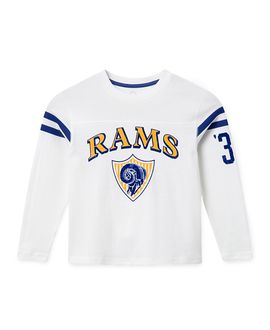 Junk Food Clothing Junk Food Clothing Unisex Nfl Los Angeles Rams Striped Long Sleeve Tee