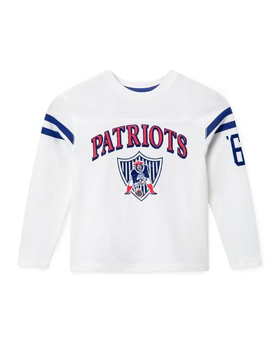 Junk Food Clothing Junk Food Clothing Unisex Nfl New England Patriots Striped Long Sleeve Tee