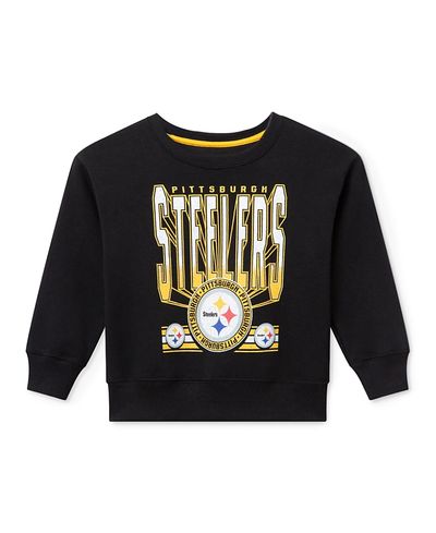 Junk Food Clothing Junk Food Clothing Unisex Nfl Pittsburgh Steelers Drop Shoulder Crew Fleece