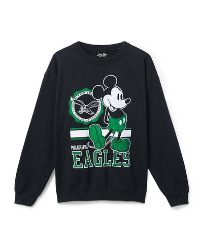 Junk Food Clothing Junk Food Clothing Unisex Philadelphia Eagles Mickey Crew Fleece