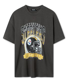Junk Food Clothing Junk Food Clothing Unisex Pittsburgh Steelers Varsity Heavy Weight Tee