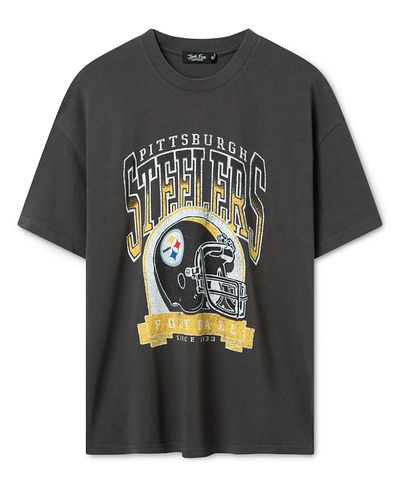 Junk Food Clothing Junk Food Clothing Unisex Pittsburgh Steelers Varsity Heavy Weight Tee