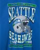 Junk Food Clothing Junk Food Clothing Unisex Seattle Seahawks Helmet Flea Market Crew Fleece Sweatshirt - 3