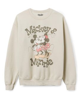 Junk Food Clothing Junk Food Clothing Vintage-Like Mickey & Minnie Flea Market Fleece