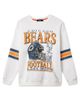 Junk Food Clothing Junk Food Clothing Women's Chicago Bears Oversized Striped Fleece - 1