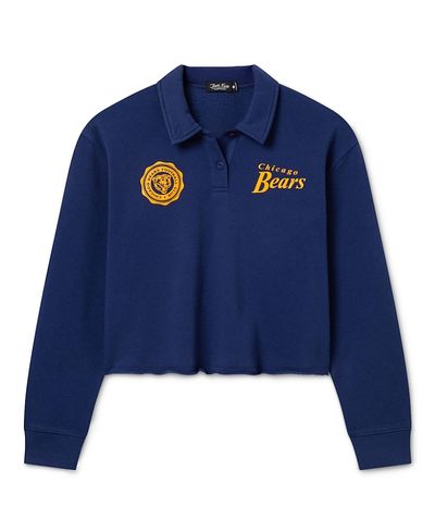 Junk Food Clothing Junk Food Clothing Women's Chicago Bears Polo Crop Fleece