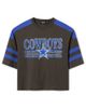 Junk Food Clothing Junk Food Clothing Women's Dallas Cowboys Striped Bling Crop Tee - 1