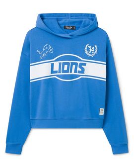 Junk Food Clothing Junk Food Clothing Women's Detroit Lions Oversized Crop Hoodie