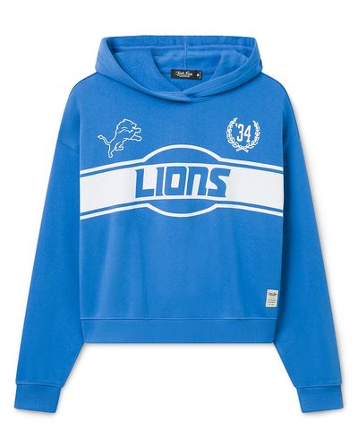 Junk Food Clothing Junk Food Clothing Women's Detroit Lions Oversized Crop Hoodie