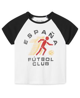 Junk Food Clothing Junk Food Clothing Women's Espana Futbol Club Baby Raglan Tee