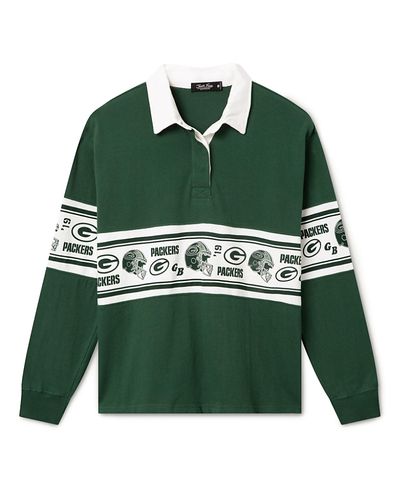 Junk Food Clothing Junk Food Clothing Women's Green Bay Packers Helmet Rugby Shirt