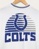 Junk Food Clothing Junk Food Clothing Women's Indianapolis Colts Cropped Striped Rib Fleece - 3