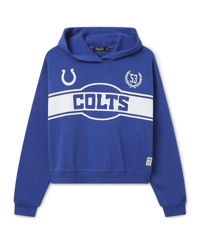 Junk Food Clothing Junk Food Clothing Women's Indianapolis Colts Oversized Crop Hoodie