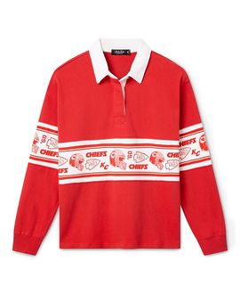 Junk Food Clothing Junk Food Clothing Women's Kansas City Chiefs Helmet Rugby Shirt