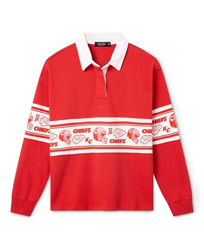 Junk Food Clothing Junk Food Clothing Women's Kansas City Chiefs Helmet Rugby Shirt