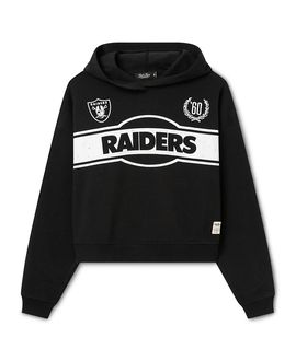 Junk Food Clothing Junk Food Clothing Women's Las Vegas Raiders Oversized Crop Hoodie