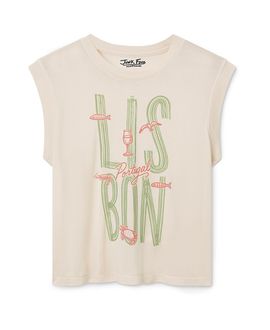 Junk Food Clothing Junk Food Clothing Women's Lisbon Portugal Vintage Tissue Tank