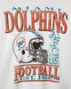 Junk Food Clothing Junk Food Clothing Women's Miami Dolphins Oversized Striped Fleece - 3