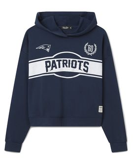 Junk Food Clothing Junk Food Clothing Women's New England Patriots Oversized Crop Hoodie