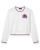 Junk Food Clothing Junk Food Clothing Women's New York Giants Cropped Striped Rib Fleece - 1