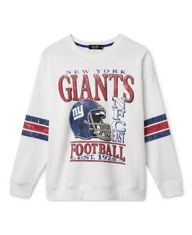 Junk Food Clothing Junk Food Clothing Women's New York Giants Oversized Striped Fleece