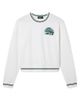 Junk Food Clothing Junk Food Clothing Women's New York Jets Cropped Striped Rib Fleece - 1