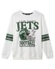 Junk Food Clothing Junk Food Clothing Women's New York Jets Oversized Striped Fleece - 1