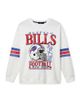 Junk Food Clothing Junk Food Clothing Women's Nfl Buffalo Bills Oversized Striped Fleece - 1
