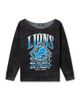 Junk Food Clothing Junk Food Clothing Women's Nfl Detroit Lions Off Shoulder Cropped Fleece - 1