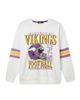 Junk Food Clothing Junk Food Clothing Women's Nfl Minnesota Vikings Oversized Striped Fleece - 1