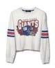 Junk Food Clothing Junk Food Clothing Women's Nfl New York Giants Kickoff Crop Crew Fleece - 1