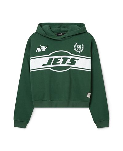 Junk Food Clothing Junk Food Clothing Women's Nfl New York Jets Oversized Crop Hoodie