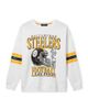 Junk Food Clothing Junk Food Clothing Women's Nfl Pittsburgh Steelers Oversized Striped Fleece - 1
