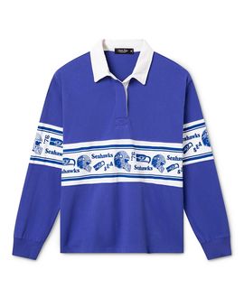 Junk Food Clothing Junk Food Clothing Women's Seattle Seahawks Helmet Rugby Shirt