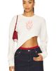 Junk Food Junk Food A Hot Mess Kickoff Crop Crew Sweatshirt - 1