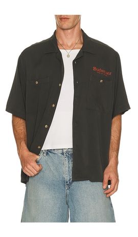 Junk Food Junk Food Budweiser King Of Beers Camp Shirt