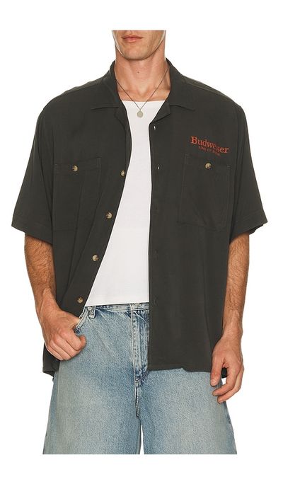 Junk Food Junk Food Budweiser King Of Beers Camp Shirt