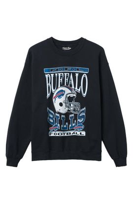Junk Food Junk Food Buffalo Bills Cotton Blend Crewneck Sweatshirt