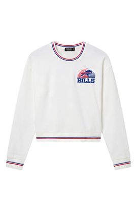 Junk Food Junk Food Buffalo Bills Embroidered Long Sleeve Crop T-Shirt