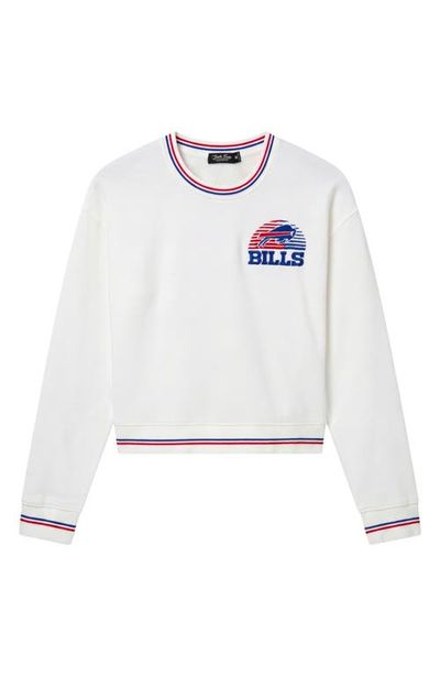 Junk Food Junk Food Buffalo Bills Embroidered Long Sleeve Crop T-Shirt